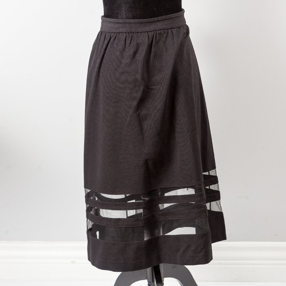 NWOT Carmen Marc Valvo peek a boo skirt - 12